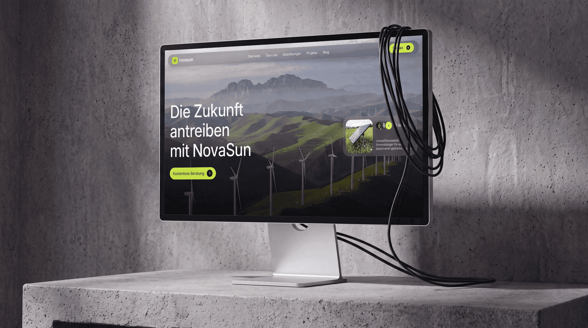 Moderne Solartechnik